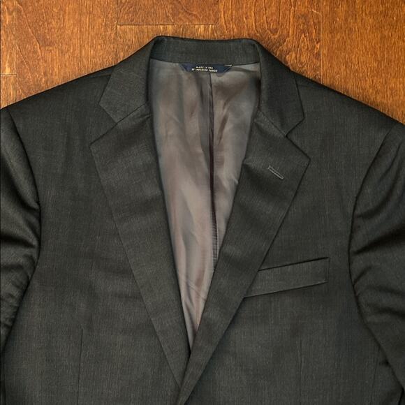 Brooks Brothers Charcoal Gray 100% Wool Blazer, Size 38R - Picture 2 of 16